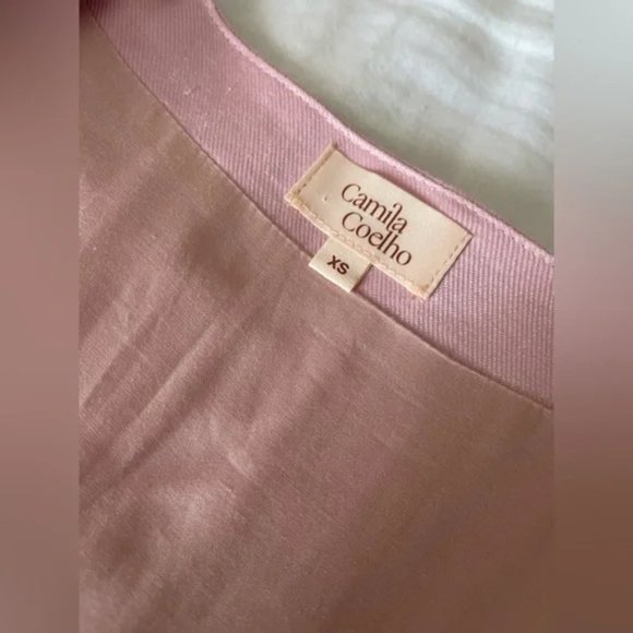 NWT Camila Coelho Alejo Mini Dress in Pink Lemonade - Picture 8 of 9